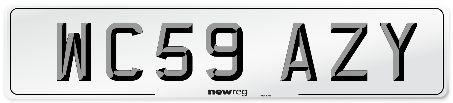 WC59 AZY Number Plate from New Reg